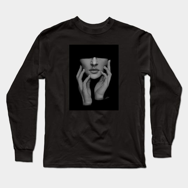 Drowned in Thoughts Long Sleeve T-Shirt by Paul Draw